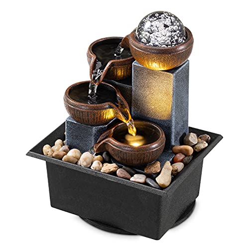 Tabletop Fountain 4 Level Waterfall
