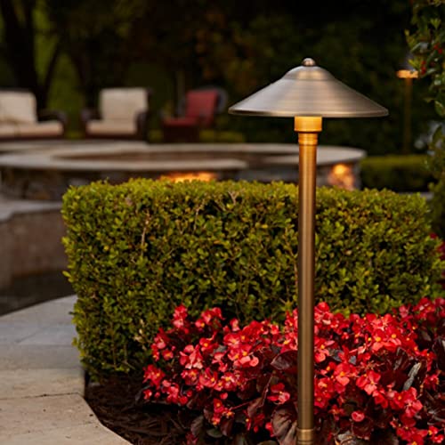 VOLT 15-Pack 12V Cast Brass Max Spread Path Lights