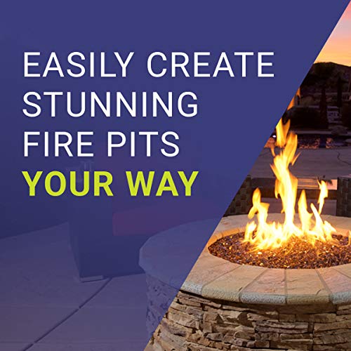 American Fireglass SS-LCBKIT-N-36 Natural Gas 36" x 6" Linear Stainless Steel Drop-in Fire Pit Pan with Spark Ignition Kit