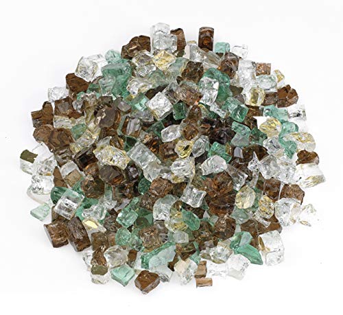 American Fireglass 1/2" Yosemite Reflective Fire Glass, 20 lb. Bag