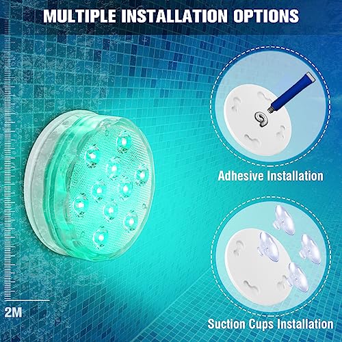 Qoolife Rechargeable Submersible Pool Lights