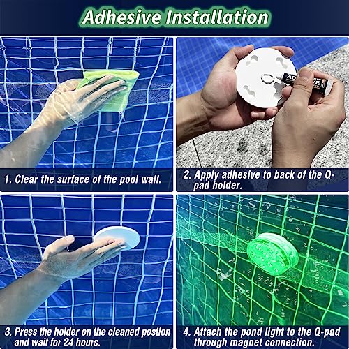 Qoolife Rechargeable Submersible Pool Lights