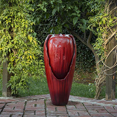 Alpine Corporation 33" Tall Water Jar Fountain